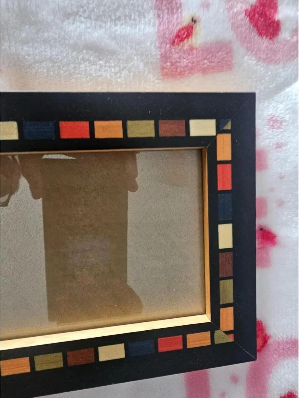 New Pier 1 Wood 4x6 Picture Frame Multicolor Free Standing Hanging 8X6 Taiwan